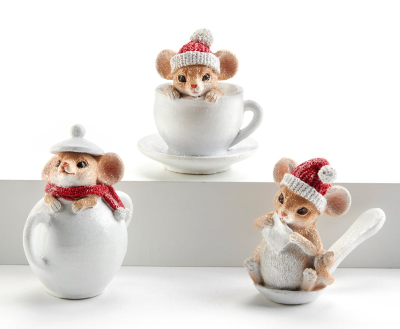 Mouse with Winter Accessories Figurine - Lemon And Lavender Toronto