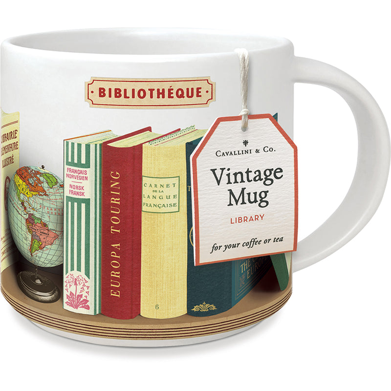 Library Books Ceramic Mug