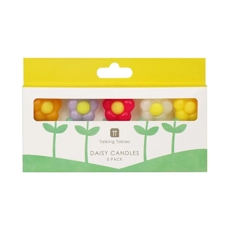 Multi Colored Daisy Birthday Candles - Lemon And Lavender Toronto