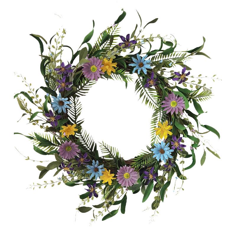 Multi Floral Wreath - Lemon And Lavender Toronto