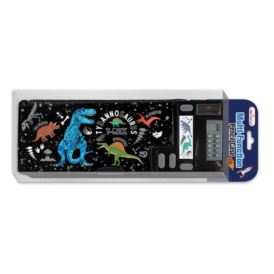 Multi - Function Pencil Case,Dinosaur - Lemon And Lavender Toronto