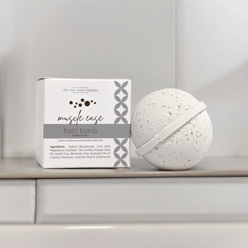 Muscle Ease Bath Bomb - Vegan & Canadian - Lemon And Lavender Toronto