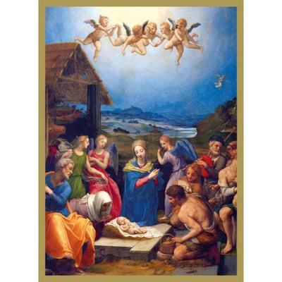 Museums & Galleries - Adoration of the Shepherds - Pack of 8 Christmas Cards - Lemon And Lavender Toronto