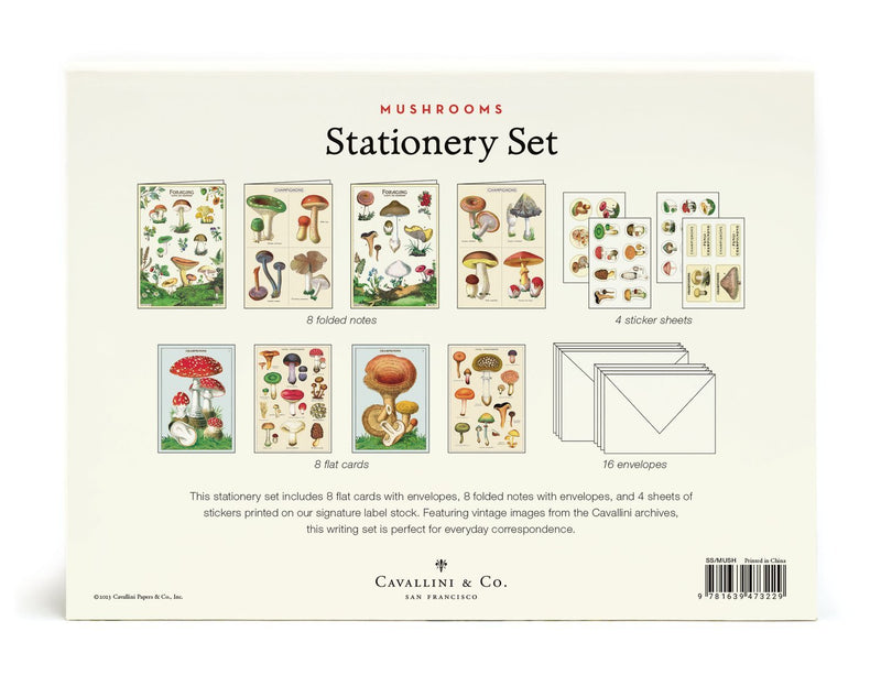 Mushrooms Stationery Set - Cards & Stickers - Lemon And Lavender Toronto