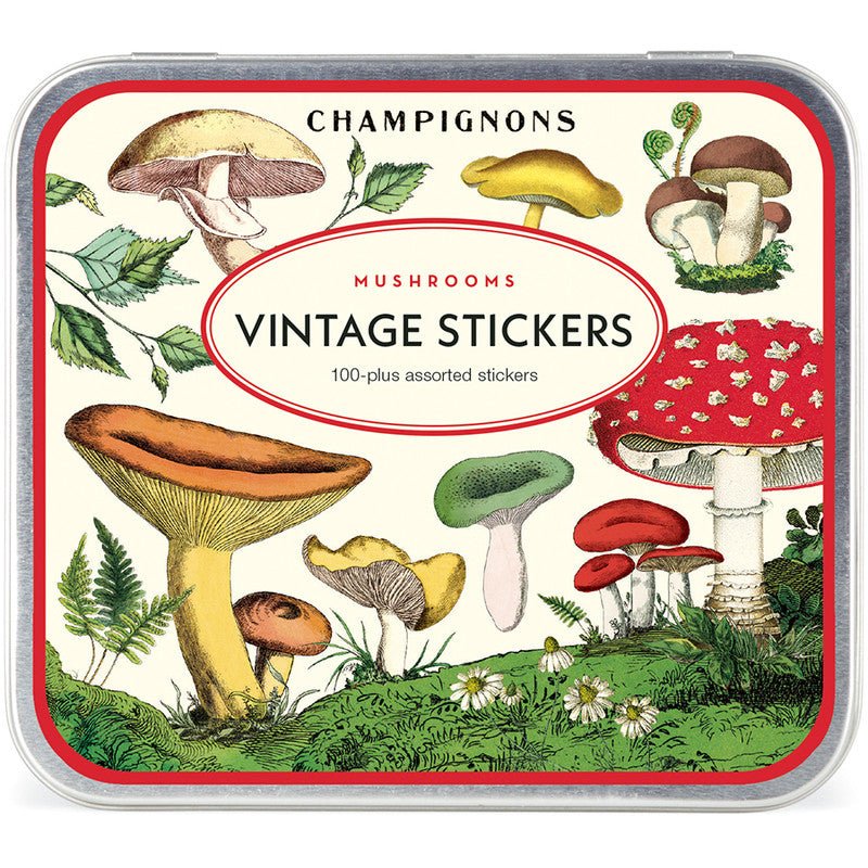 Mushrooms Vintage Stickers - Cavallini & Co - Lemon And Lavender Toronto