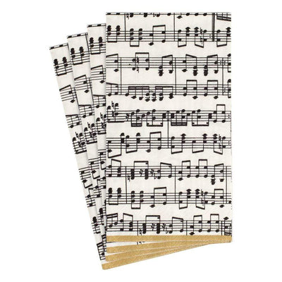 Musica Paper Guest Towel Napkins - 15 Per Pack - Lemon And Lavender Toronto