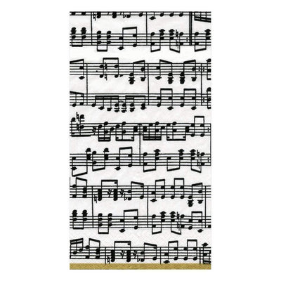 Musica Paper Guest Towel Napkins - 15 Per Pack - Lemon And Lavender Toronto