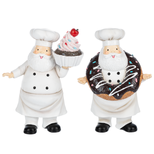Baker Santa Figurine