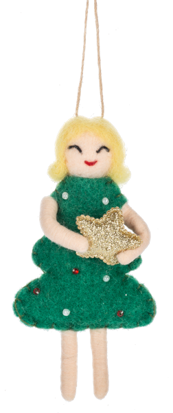 Vintage Doll Ornament