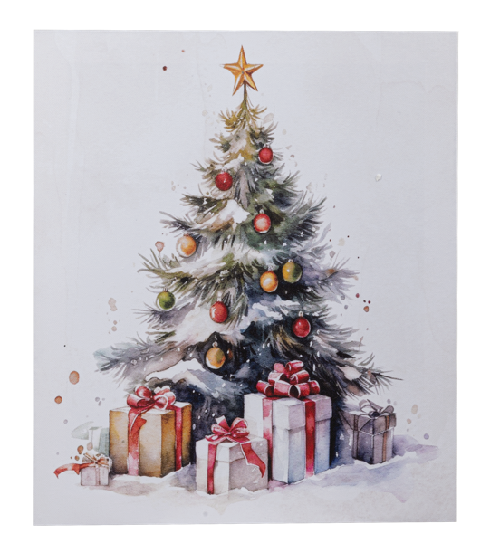 LED Light Up Christmas Tree Wall Decor Canvas