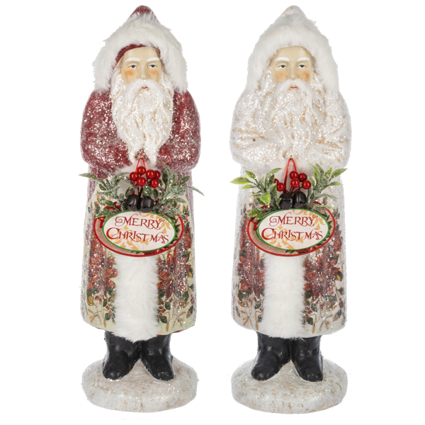 Frosted Belsnickel Santa Figurine