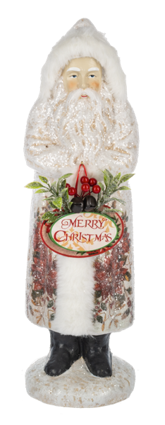 Frosted Belsnickel Santa Figurine