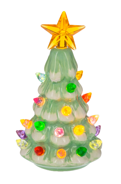 LED Light Up Retro Tree Mini Shimmer