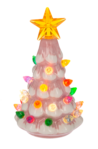 LED Light Up Retro Tree Mini Shimmer