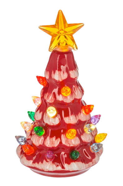 LED Light Up Retro Tree Mini Shimmer