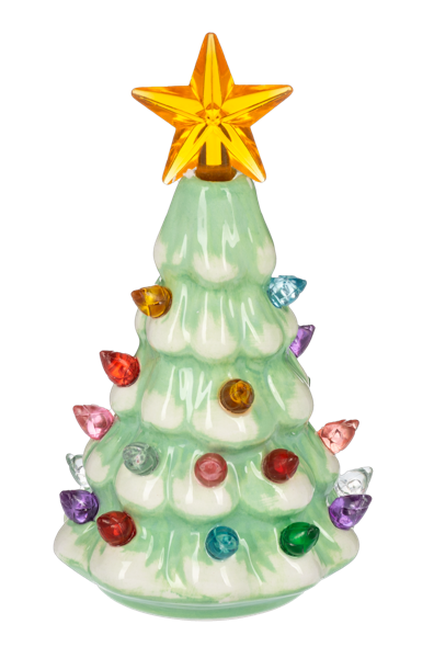 LED Light Up Retro Tree Mini Shimmer