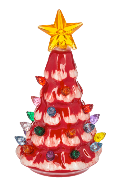 LED Light Up Retro Tree Mini Shimmer