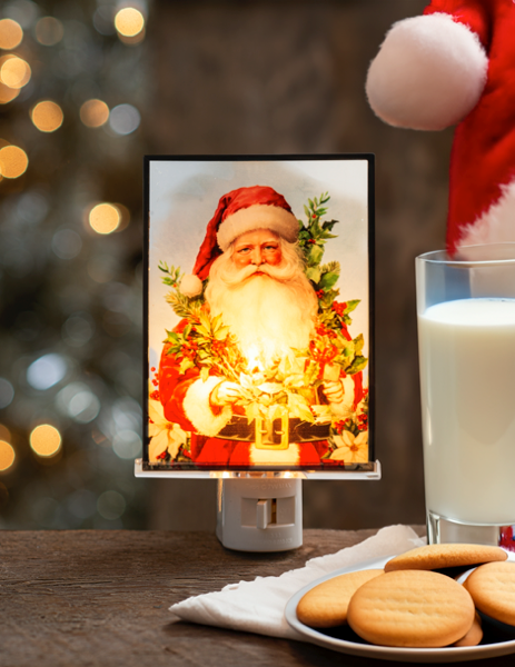 Vintage Santa Night Light