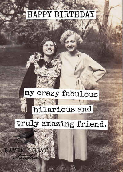 My Crazy Fabulous Hilarious And Truly Amazing - Bday Card - Lemon And Lavender Toronto