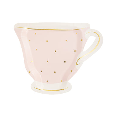 My Mind’s Eye - PLTEA41 - Tea Party Cup Shaped Paper Plate Set - 3 colors - Lemon And Lavender Toronto