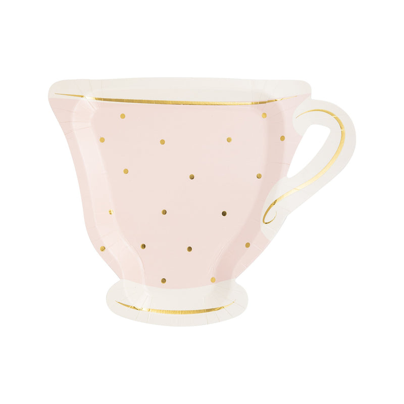 My Mind’s Eye - PLTEA41 - Tea Party Cup Shaped Paper Plate Set - 3 colors - Lemon And Lavender Toronto