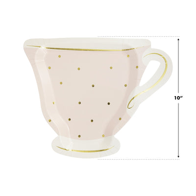 My Mind’s Eye - PLTEA41 - Tea Party Cup Shaped Paper Plate Set - 3 colors - Lemon And Lavender Toronto