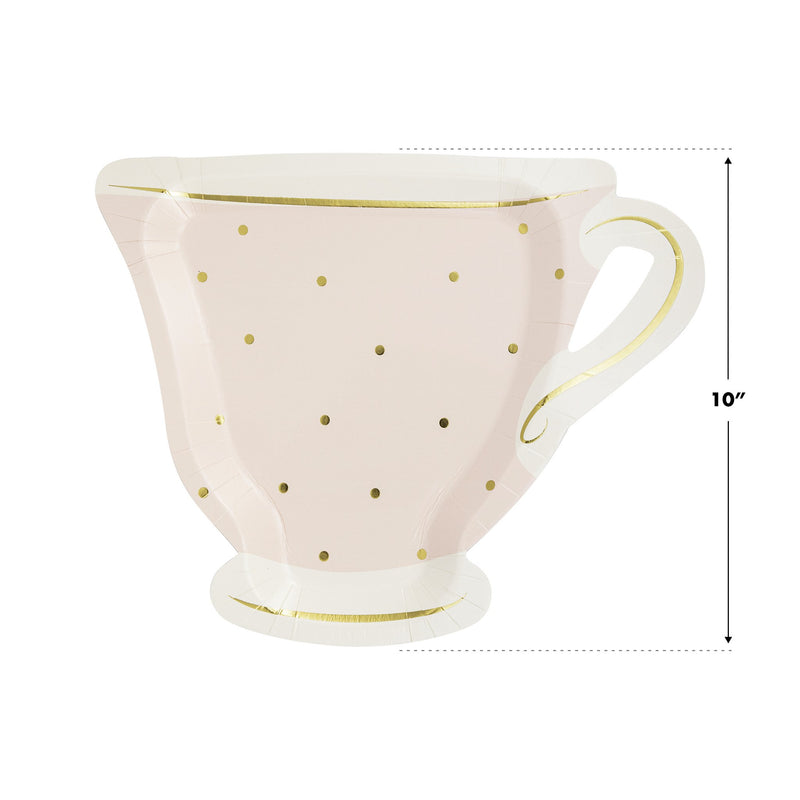 My Mind’s Eye - PLTEA41 - Tea Party Cup Shaped Paper Plate Set - 3 colors - Lemon And Lavender Toronto