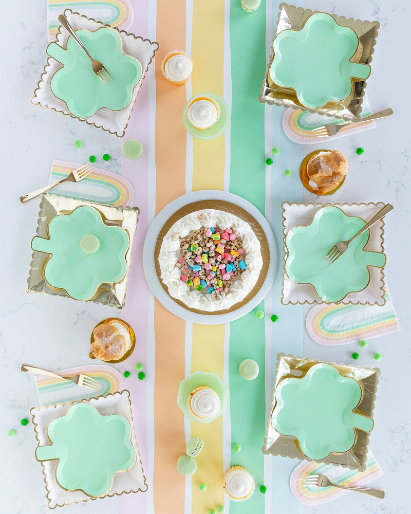 My Mind’s Eye - SPD820 - Pastel Rainbow Table Runner - Lemon And Lavender Toronto