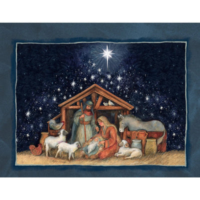 Nativity 2 Variety Christmas Card Box Set - Lemon And Lavender Toronto