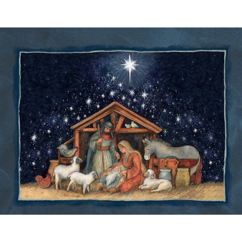 Nativity 2 Variety Christmas Card Box Set - Lemon And Lavender Toronto