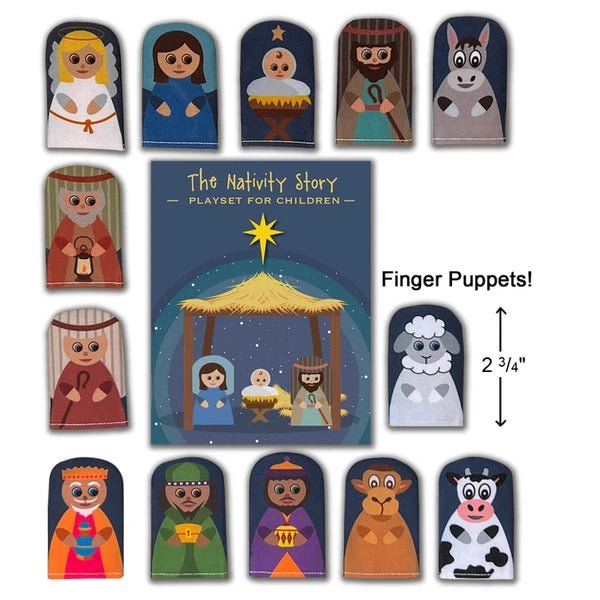 Nativity Finger Puppet Set - Lemon And Lavender Toronto