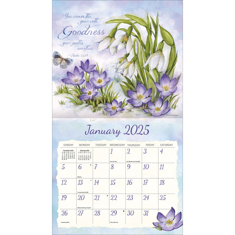 Nature’S Grace Wall Calendar 2025 - Lemon And Lavender Toronto