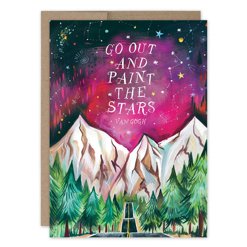 Night Sky Paint the Stars Encouragement Card - Lemon And Lavender Toronto