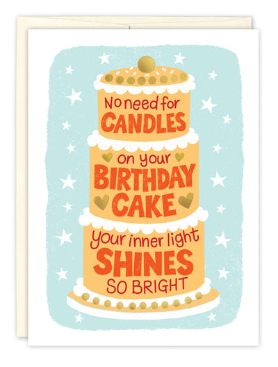 No Need For Candles Birthday Card - Lemon And Lavender Toronto