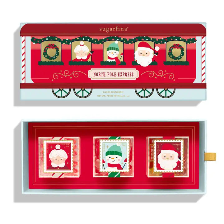 Sugarfina North Pole Express 3 Piece Bento Box