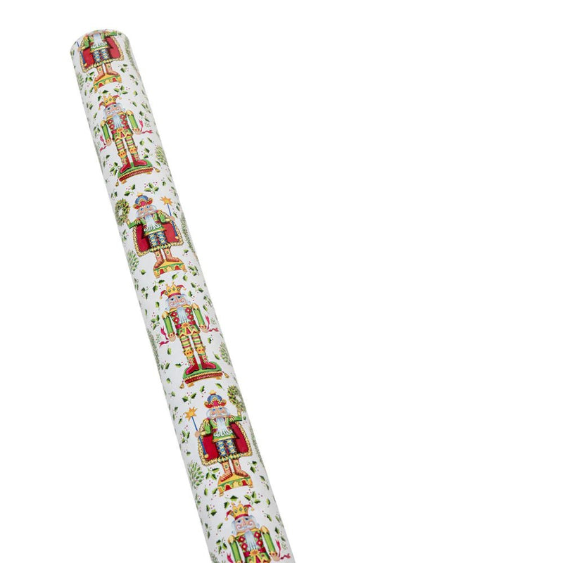 Nutcracker Christmas White Gift Wrap - Lemon And Lavender Toronto