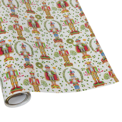 Nutcracker Christmas White Gift Wrap - Lemon And Lavender Toronto