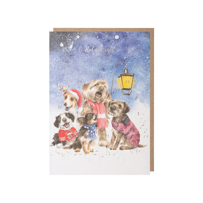 'O Holy Night' dog Advent Calendar Card - Lemon And Lavender Toronto