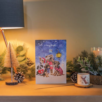 'O Holy Night' dog Advent Calendar Card - Lemon And Lavender Toronto