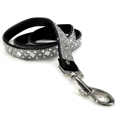 Diamond in the Ruff SILVER - Dog Collar & Leash  ( Sold Individually)