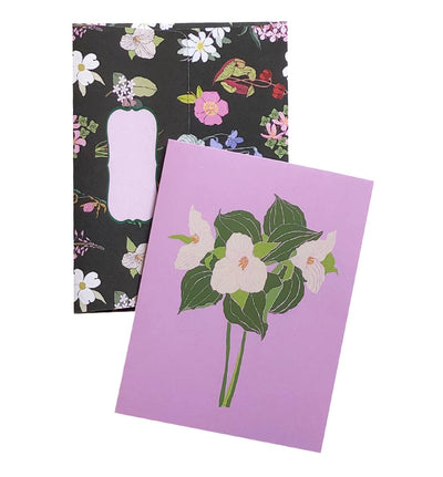 Ontario White Trillium Greeting Card - Lemon And Lavender Toronto