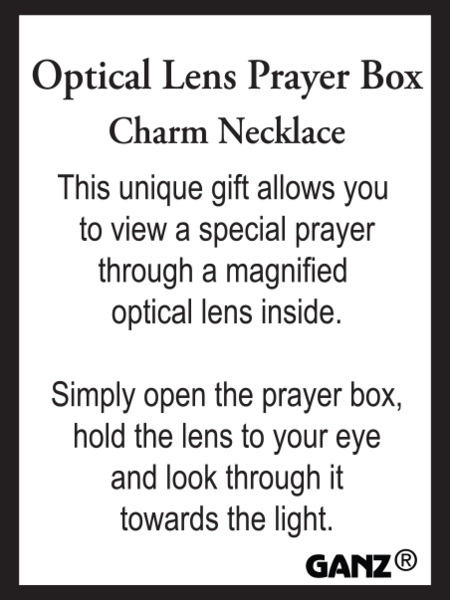 Optical Lens Prayer Box Necklaces - Lemon And Lavender Toronto