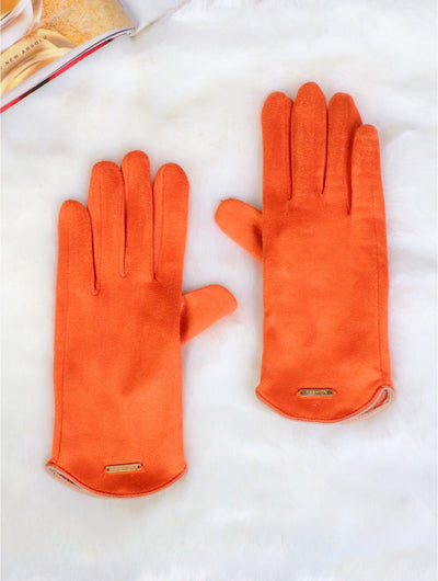 Orange Fashion Touch Screen Gloves - Lemon And Lavender Toronto