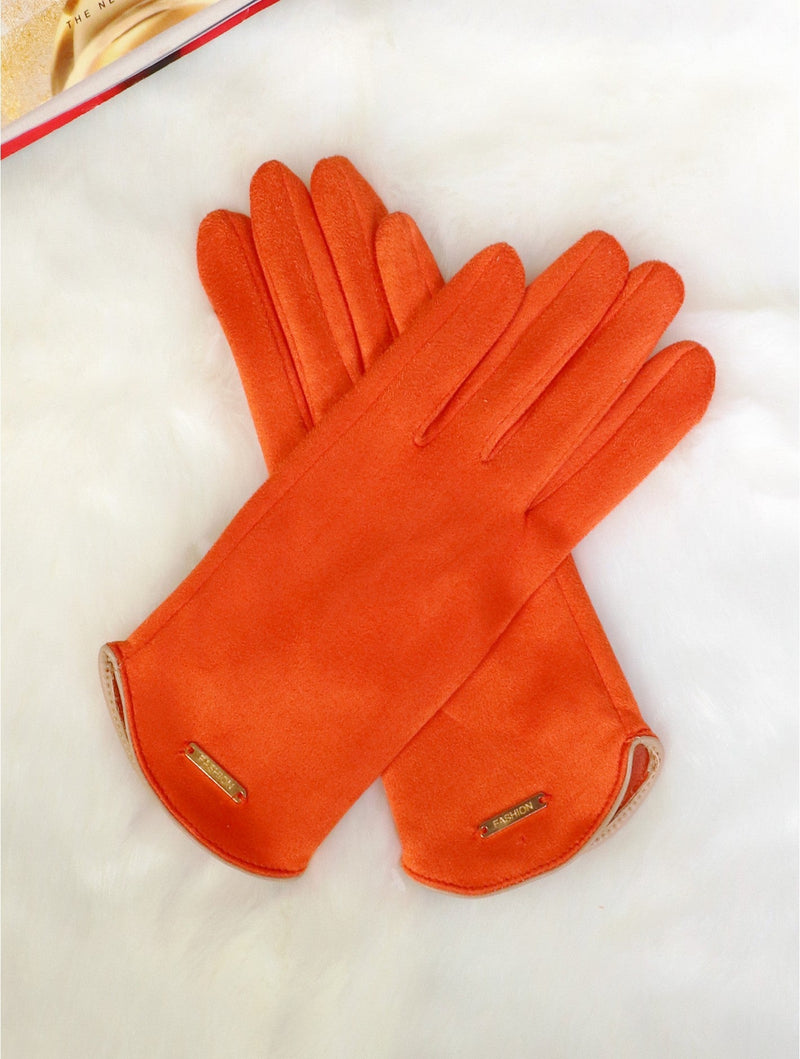 Orange Fashion Touch Screen Gloves - Lemon And Lavender Toronto