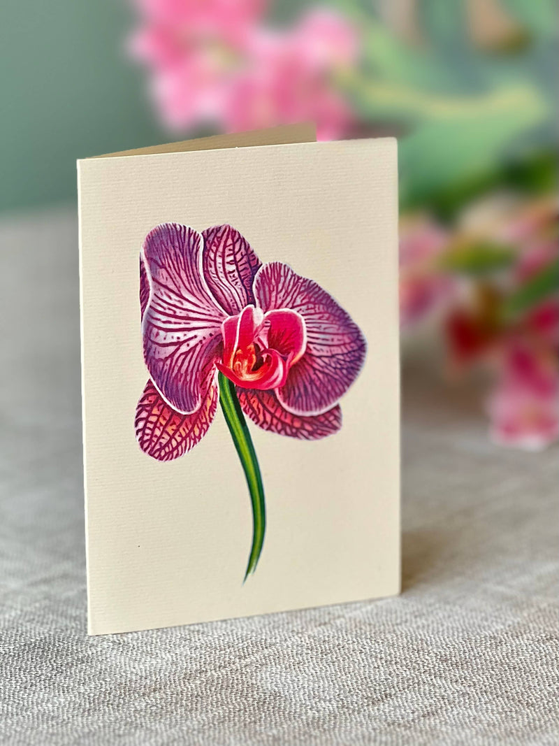 Orchid Oasis Pop - up Greeting Card - Lemon And Lavender Toronto