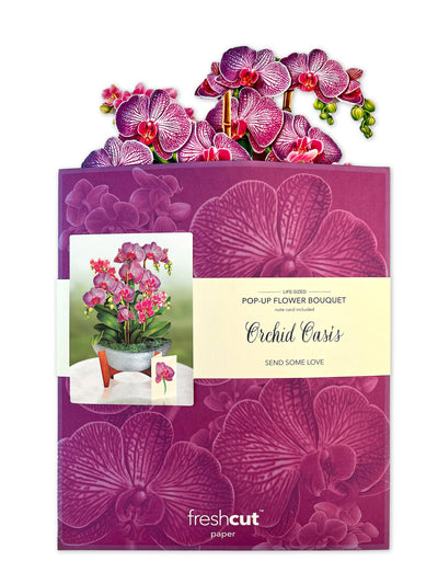 Orchid Oasis Pop - up Greeting Card - Lemon And Lavender Toronto