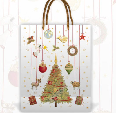 Ornaments & Tree Medium Gift Bag - Lemon And Lavender Toronto