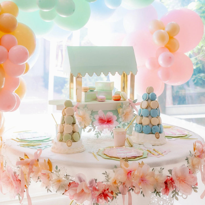 Paper Cart Centrepiece, Ladurée Paris Macaron - Meri Meri - Lemon And Lavender Toronto