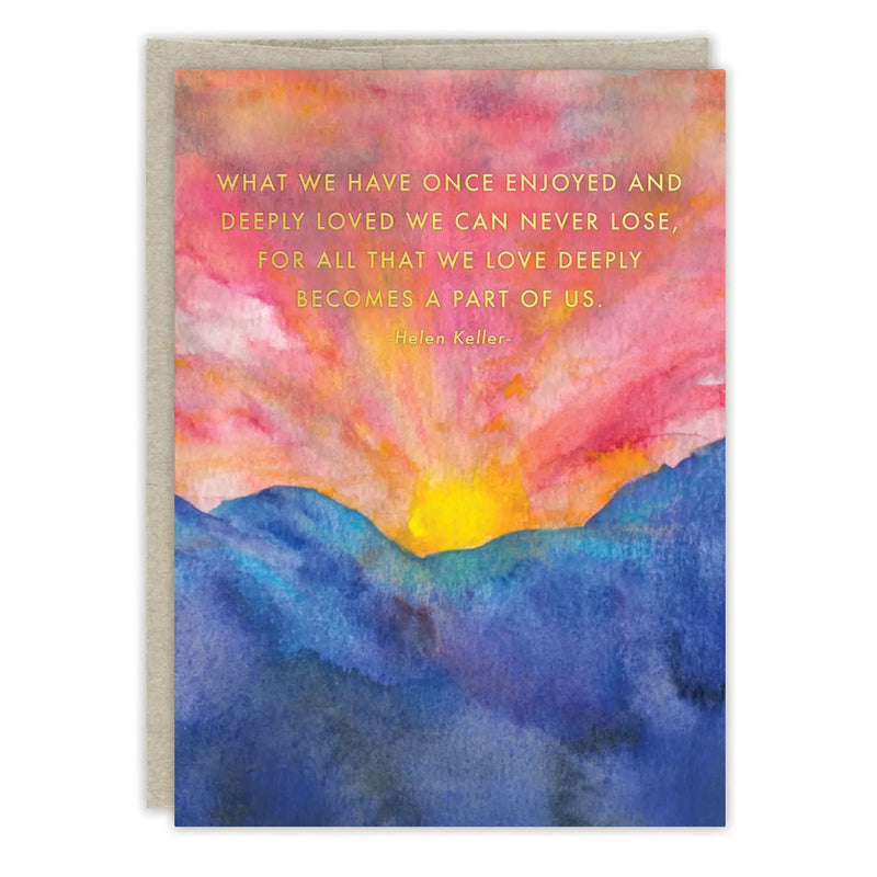 Part of You Sympathy Card - Lemon And Lavender Toronto