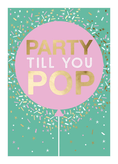 Party til you pop Card - Lemon And Lavender Toronto